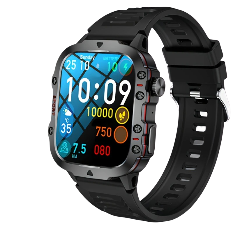 RUNSMART Alpha Track – Black Silicone Strap